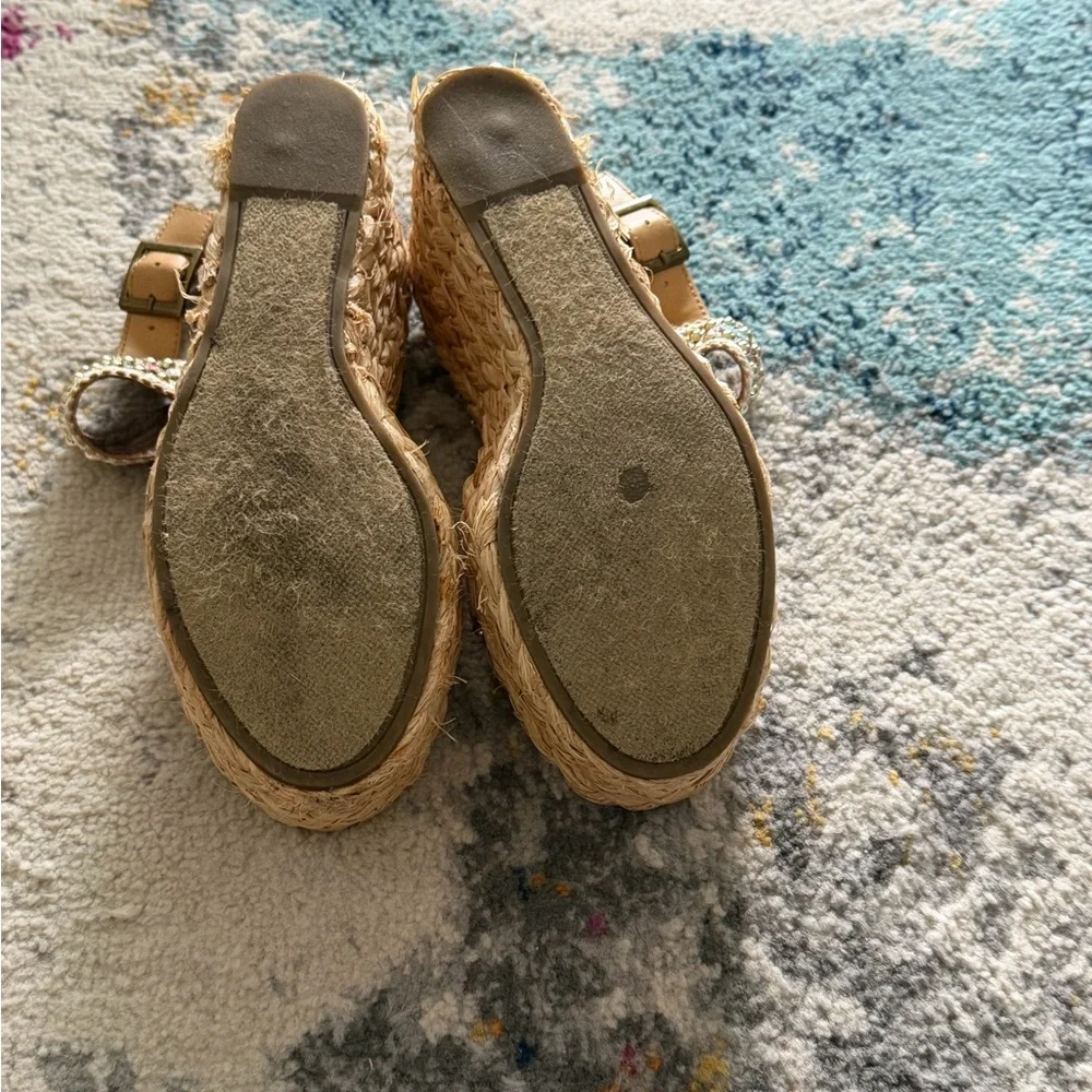 Colorful Beaded Espadrille Sandals